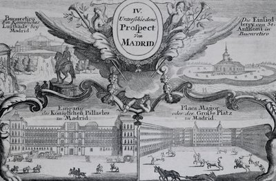Veduta della città di Madrid da Spanish School